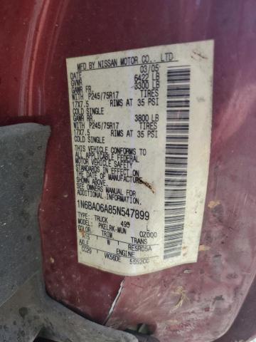 Photo 11 VIN: 1N6BA06A85N547899 - NISSAN TITAN 