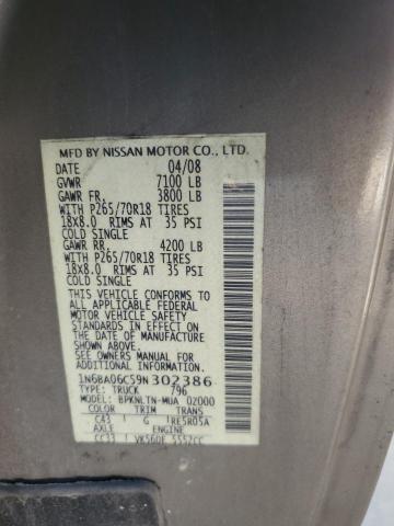 Photo 11 VIN: 1N6BA06C59N302386 - NISSAN TITAN 