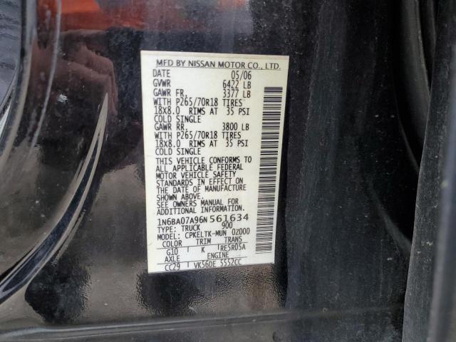 Photo 12 VIN: 1N6BA07A96N561634 - NISSAN TITAN XE 