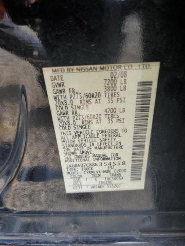 Photo 11 VIN: 1N6BA07C88N354558 - NISSAN TITAN XE 