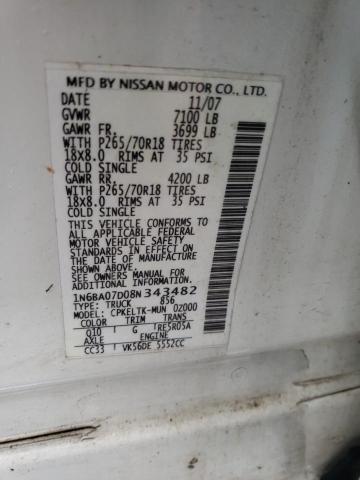 Photo 11 VIN: 1N6BA07D08N343482 - NISSAN TITAN 