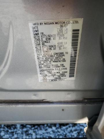 Photo 11 VIN: 1N6BA07D48N316446 - NISSAN TITAN XE 