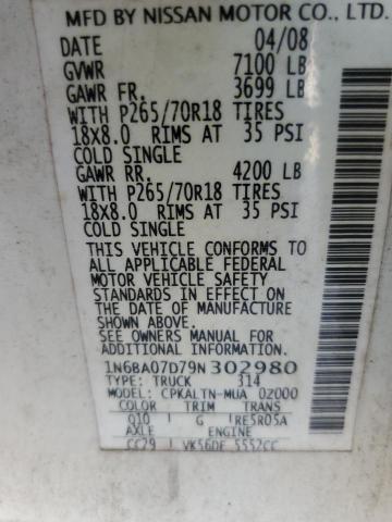 Photo 12 VIN: 1N6BA07D79N302980 - NISSAN TITAN 