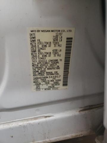 Photo 11 VIN: 1N6BA07D88N345917 - NISSAN TITAN XE 