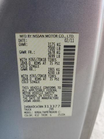 Photo 11 VIN: 1N6BA0CA3BN313377 - NISSAN TITAN 