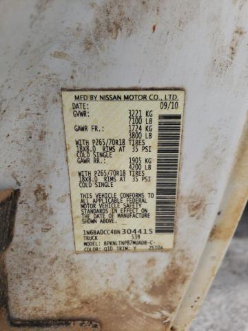 Photo 12 VIN: 1N6BA0CC4BN304415 - NISSAN TITAN 