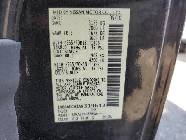 Photo 11 VIN: 1N6BA0CH1AN319643 - NISSAN TITAN XE 