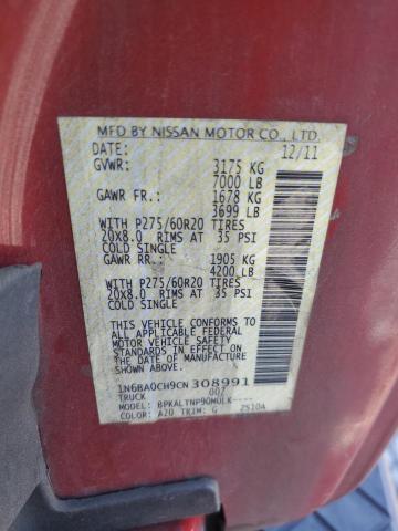 Photo 12 VIN: 1N6BA0CH9CN308991 - NISSAN TITAN S 