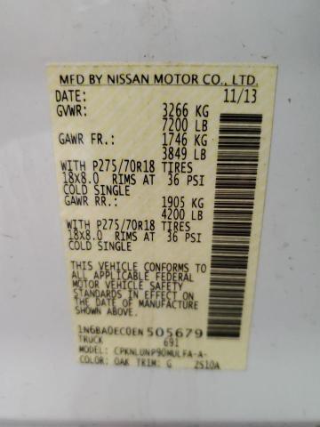 Photo 11 VIN: 1N6BA0EC0EN505679 - NISSAN TITAN S 