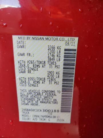 Photo 11 VIN: 1N6BA0EC1CN300188 - NISSAN TITAN S 