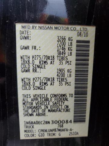 Photo 11 VIN: 1N6BA0EC2BN300084 - NISSAN TITAN S 