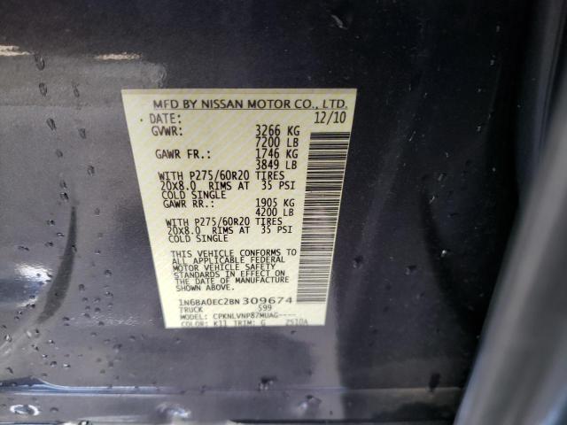 Photo 11 VIN: 1N6BA0EC2BN309674 - NISSAN TITAN S 