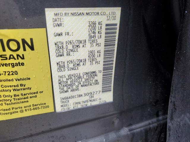 Photo 11 VIN: 1N6BA0EC3BN309277 - NISSAN TITAN S 