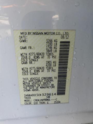 Photo 11 VIN: 1N6BA0EC5CN329614 - NISSAN TITAN S 