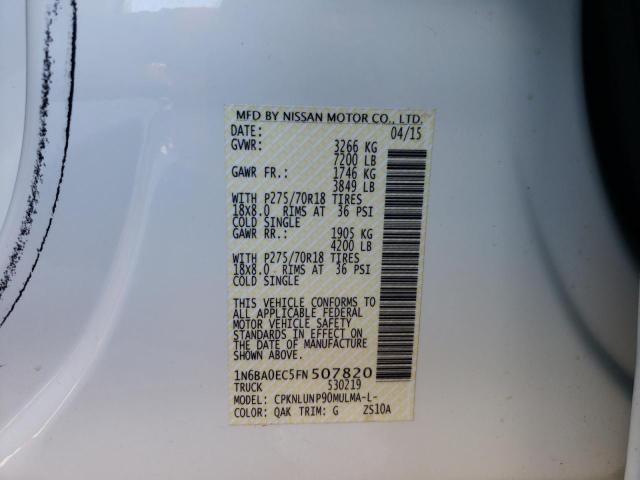 Photo 9 VIN: 1N6BA0EC5FN507820 - NISSAN TITAN S 