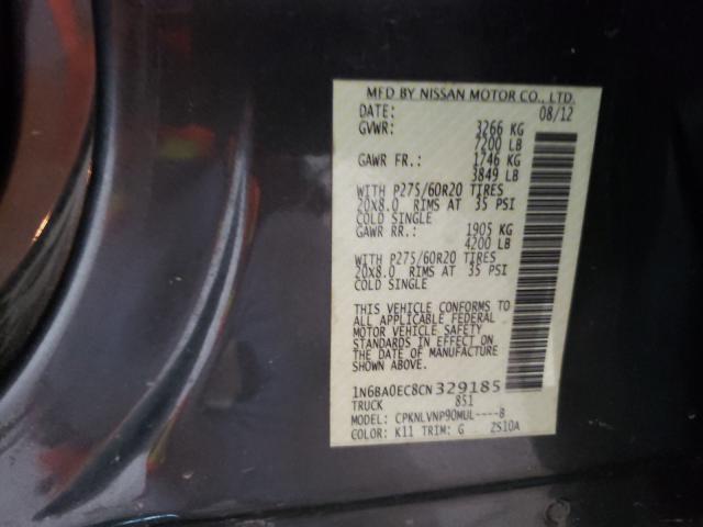 Photo 9 VIN: 1N6BA0EC8CN329185 - NISSAN TITAN S 