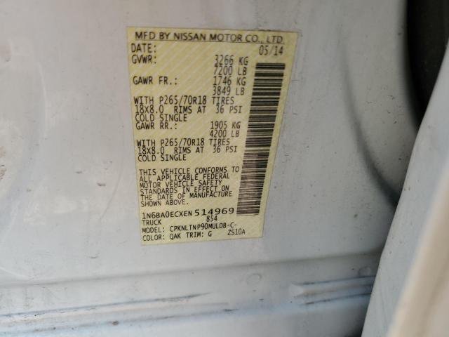 Photo 11 VIN: 1N6BA0ECXEN514969 - NISSAN TITAN 