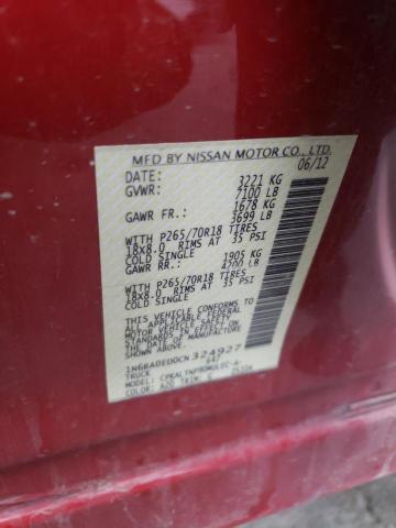 Photo 9 VIN: 1N6BA0ED0CN324927 - NISSAN TITAN S 