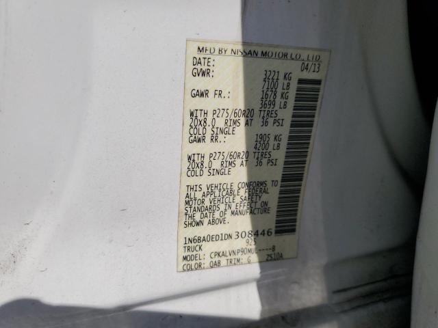 Photo 11 VIN: 1N6BA0ED1DN308446 - NISSAN TITAN S 