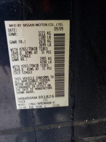 Photo 11 VIN: 1N6BA0ED4AN301826 - NISSAN TITAN XE 