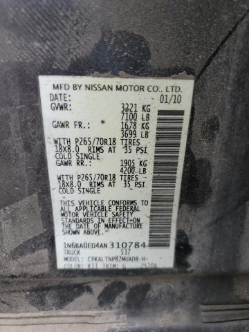 Photo 11 VIN: 1N6BA0ED4AN310784 - NISSAN TITAN XE 