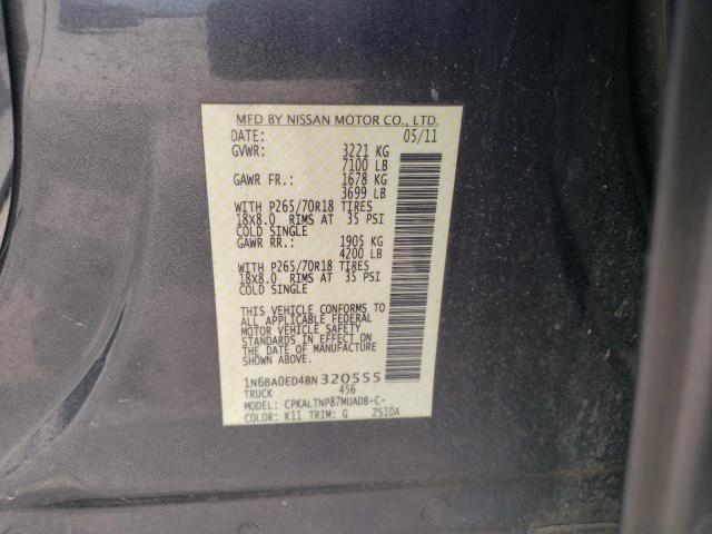 Photo 11 VIN: 1N6BA0ED4BN320555 - NISSAN TITAN 