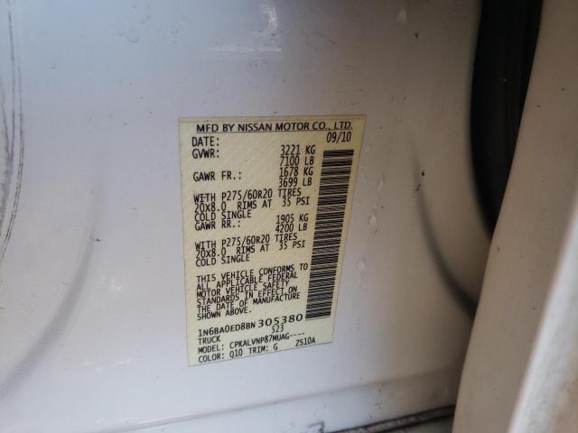 Photo 12 VIN: 1N6BA0ED8BN305380 - NISSAN TITAN S 