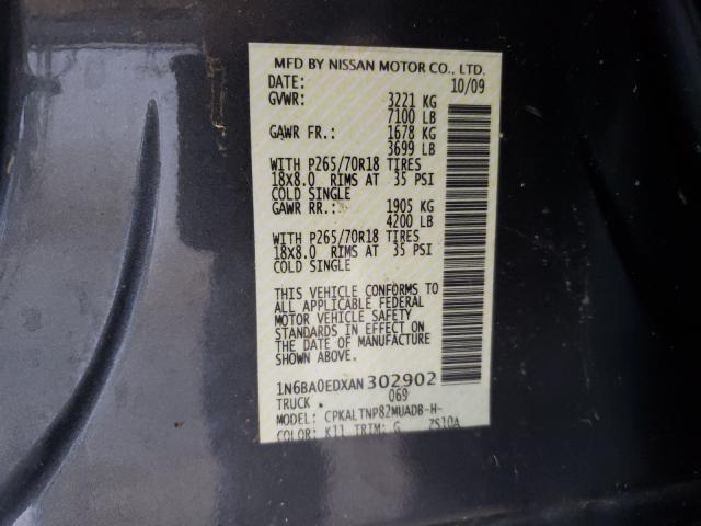 Photo 9 VIN: 1N6BA0EDXAN302902 - NISSAN TITAN XE 