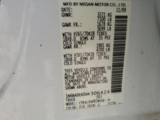 Photo 11 VIN: 1N6BA0EK0AN306424 - NISSAN TITAN XE 