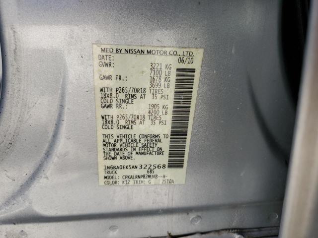 Photo 11 VIN: 1N6BA0EK5AN322568 - NISSAN TITAN XE 