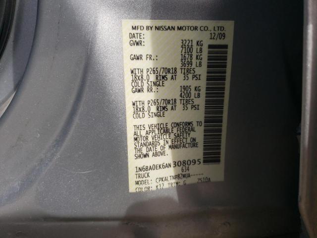 Photo 9 VIN: 1N6BA0EK6AN308095 - NISSAN TITAN XE 