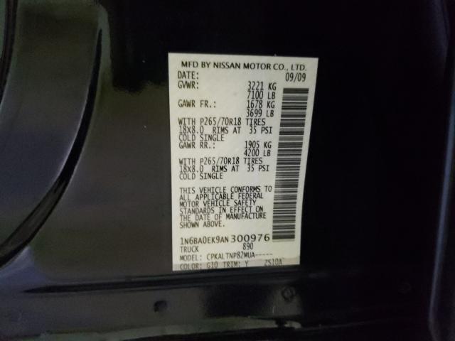 Photo 9 VIN: 1N6BA0EK9AN300976 - NISSAN TITAN XE 