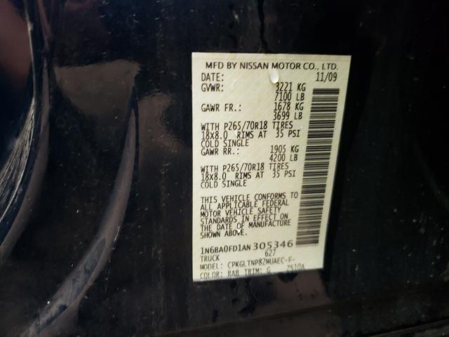 Photo 9 VIN: 1N6BA0FD1AN305346 - NISSAN TITAN XE 