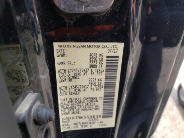 Photo 9 VIN: 1N6BA1C37HN559638 - NISSAN TITAN XD S 