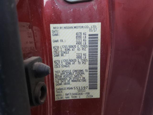 Photo 9 VIN: 1N6BA1C46HN551197 - NISSAN TITAN XD S 