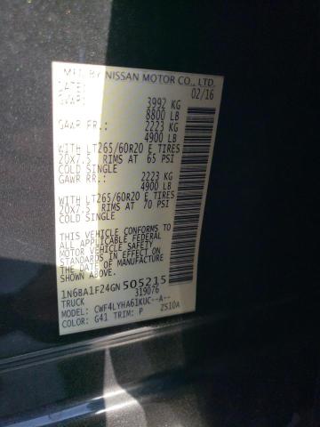 Photo 11 VIN: 1N6BA1F24GN505215 - NISSAN TITAN 