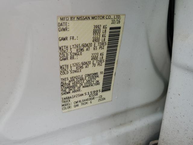 Photo 11 VIN: 1N6BA1F25HN515995 - NISSAN TITAN XD S 