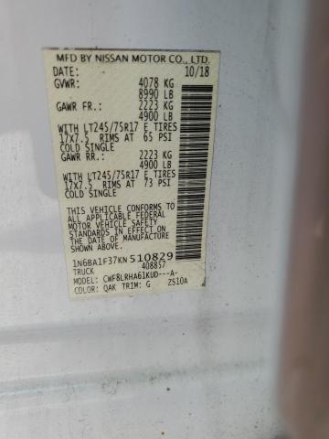 Photo 11 VIN: 1N6BA1F37KN510829 - NISSAN TITAN 