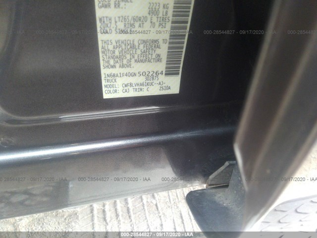 Photo 8 VIN: 1N6BA1F40GN502264 - NISSAN TITAN XD 