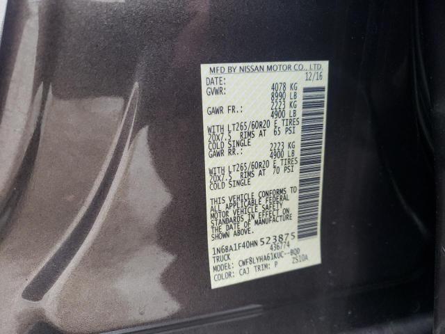 Photo 11 VIN: 1N6BA1F40HN523875 - NISSAN TITAN XD S 