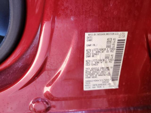 Photo 11 VIN: 1N6BA1F40KN517047 - NISSAN TITAN XD S 