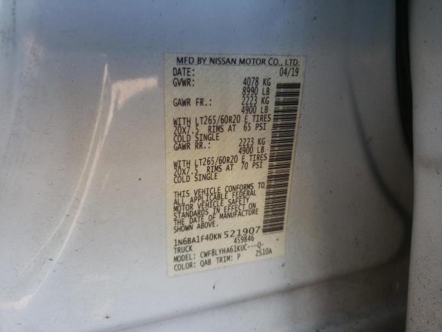 Photo 11 VIN: 1N6BA1F40KN521907 - NISSAN TITAN XD S 