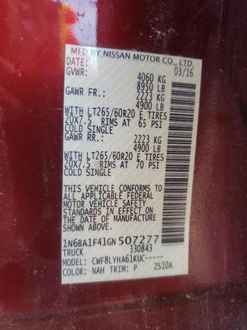 Photo 9 VIN: 1N6BA1F41GN507277 - NISSAN TITAN XD S 