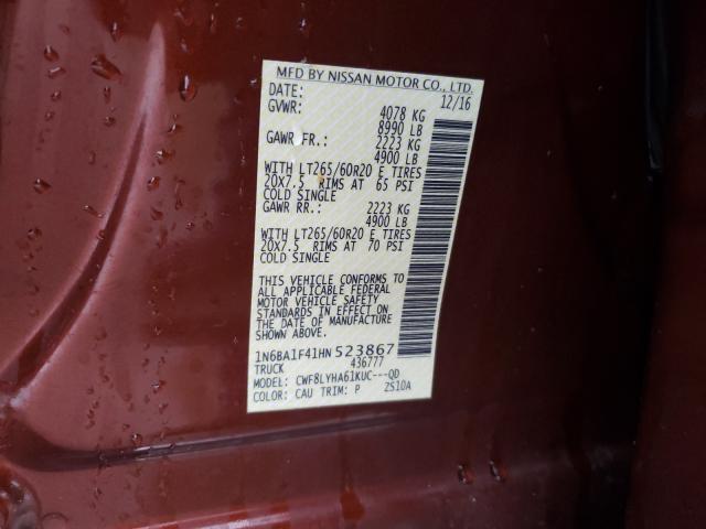 Photo 9 VIN: 1N6BA1F41HN523867 - NISSAN TITAN XD S 