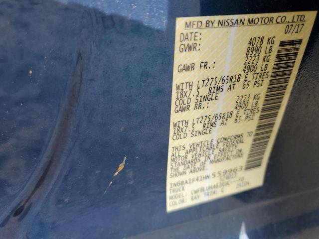 Photo 9 VIN: 1N6BA1F41HN559963 - NISSAN TITAN XD S 