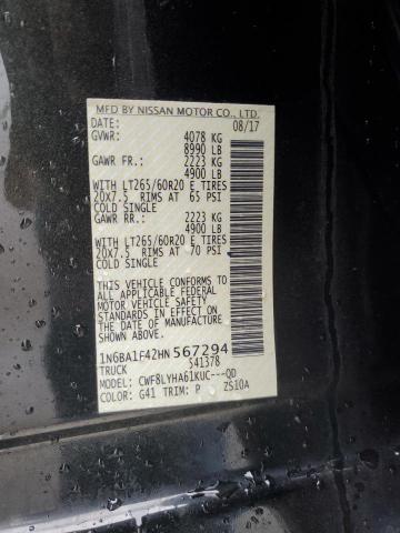 Photo 11 VIN: 1N6BA1F42HN567294 - NISSAN TITAN 