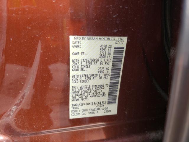 Photo 9 VIN: 1N6BA1F43HN560452 - NISSAN TITAN XD S 