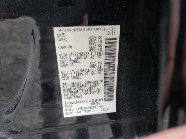 Photo 9 VIN: 1N6BA1F44KN510800 - NISSAN TITAN XD S 