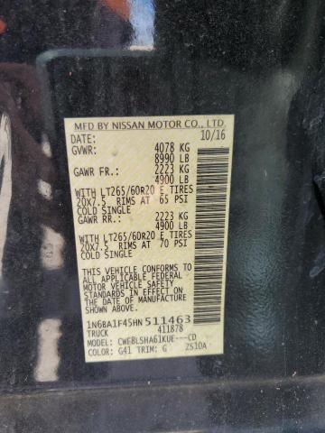 Photo 11 VIN: 1N6BA1F45HN511463 - NISSAN TITAN XD S 