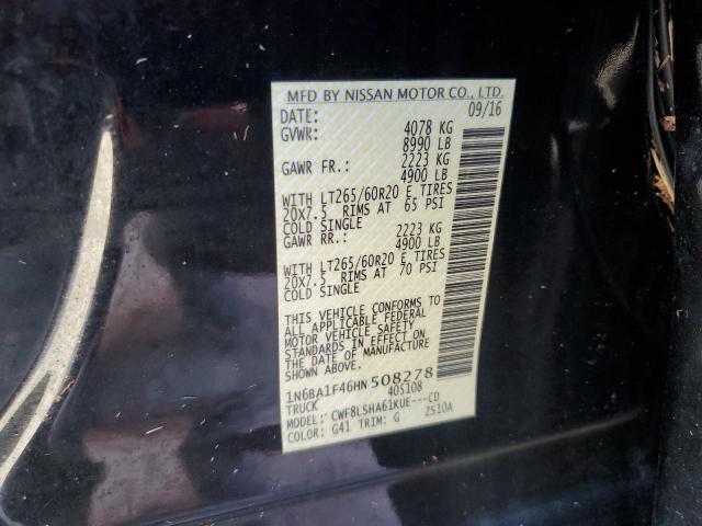 Photo 12 VIN: 1N6BA1F46HN508278 - NISSAN TITAN XD S 